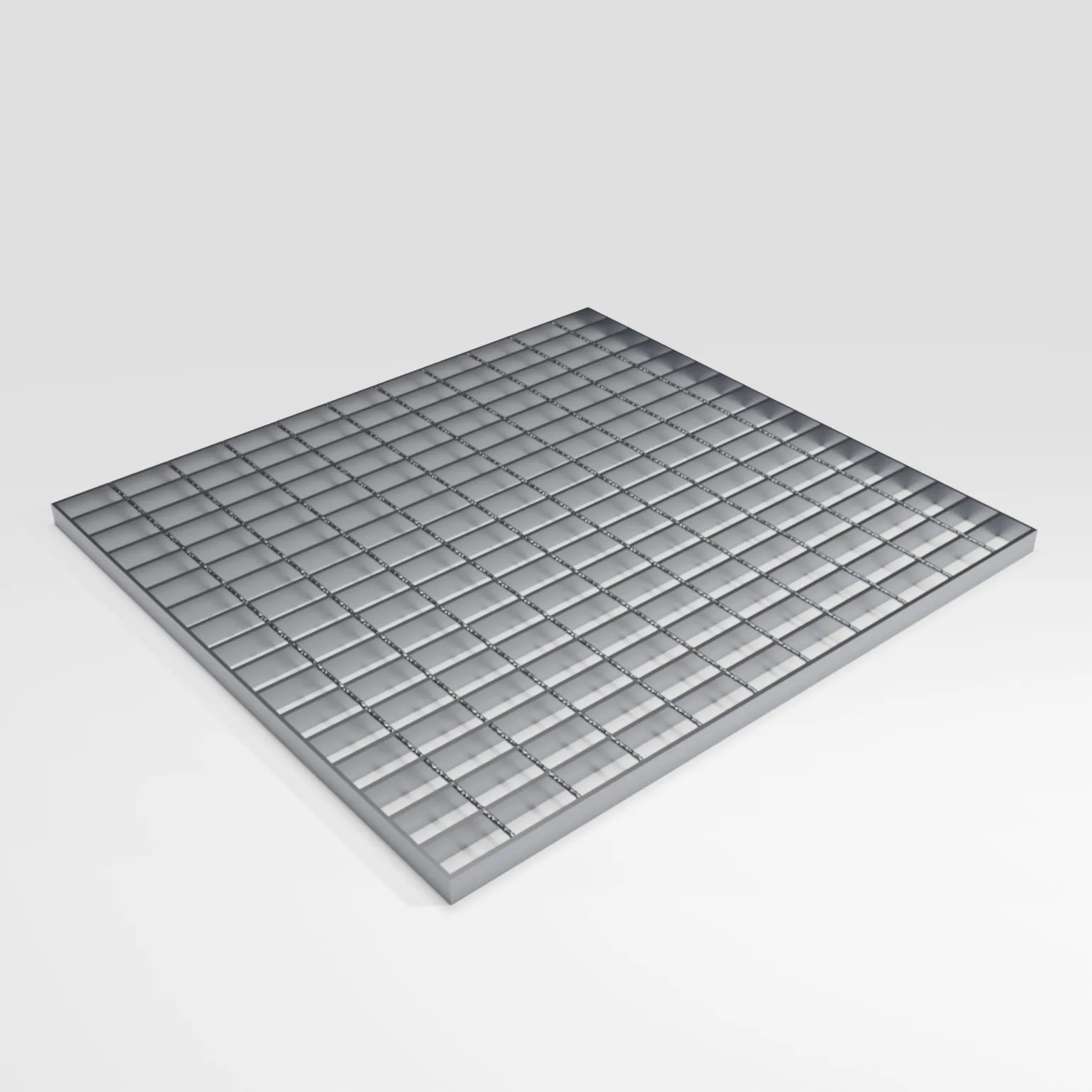 Open Grid Steel Flooring (41/100 Apertures)
Galvanised open grid flooring provides a strong, practical and cost-effective solution for walkways, platforms and service trenches where drainage or ventilation are required. Manufactured to withstand regular foot traffic and light machinery, this flooring performs reliably in both wet and dry conditions.
The hot-dip galvanised finish protects against corrosion, extending service life and reducing maintenance requirements in exposed or demanding environments such as water treatment plants, engineering workshops and warehouse facilities.
Open grid flooring offers good slip resistance and minimal cleaning requirements, making it a popular choice across many sectors. It is typically specified where there is no risk of personnel working beneath the walkway or platform.
Key characteristics include a robust open mesh design, 6mm twisted transverse bars welded for secure alignment, and a high strength-to-weight ratio for efficient handling and installation.