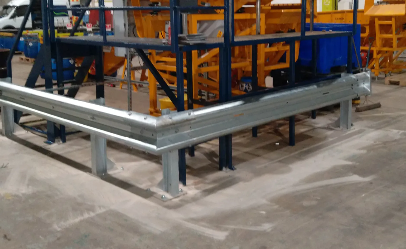Barclay & Mathieson supplies heavy-duty steel crash barriers designed to protect people, buildings, and equipment. They are ideal for use where vehicles and pedestrians operate in close proximity and in confined, high-traffic environments.
Our corrugated Armco crash barriers provide a robust, reliable solution for low-impact, low-speed environments, helping to reduce collision risks and improve workplace safety across industrial, commercial, and transport settings.
Why Choose Our Steel Crash Barriers?
Reduce collision risks in vehicle-pedestrian shared environments
Safeguard assets and personnel from accidental impacts
Improve operational safety without restricting vehicle movement
Durable, galvanised steel construction for harsh environments
Suitable for low-impact, low-speed applications
Modular design allows easy repair and future reconfiguration