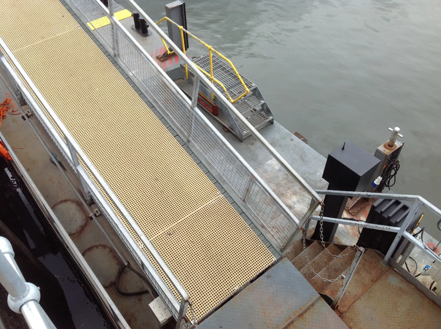 Low Maintenance, Long Service Life

In locations where access for maintenance is limited, long-lasting materials are essential. GRP and galvanised steel systems offer extended service life with minimal ongoing maintenance, making them well suited to marine and coastal applications.&nbsp;

&nbsp;

Trusted Access Solutions for Marine Projects

From small pontoons to large port infrastructure, Barclay & Mathieson supports marine projects with safe, durable access solutions designed to perform in challenging environments.&nbsp;

Contact our team to discuss marine access requirements or explore our range of walkway and handrail systems. Call us on 0114 254 3220.