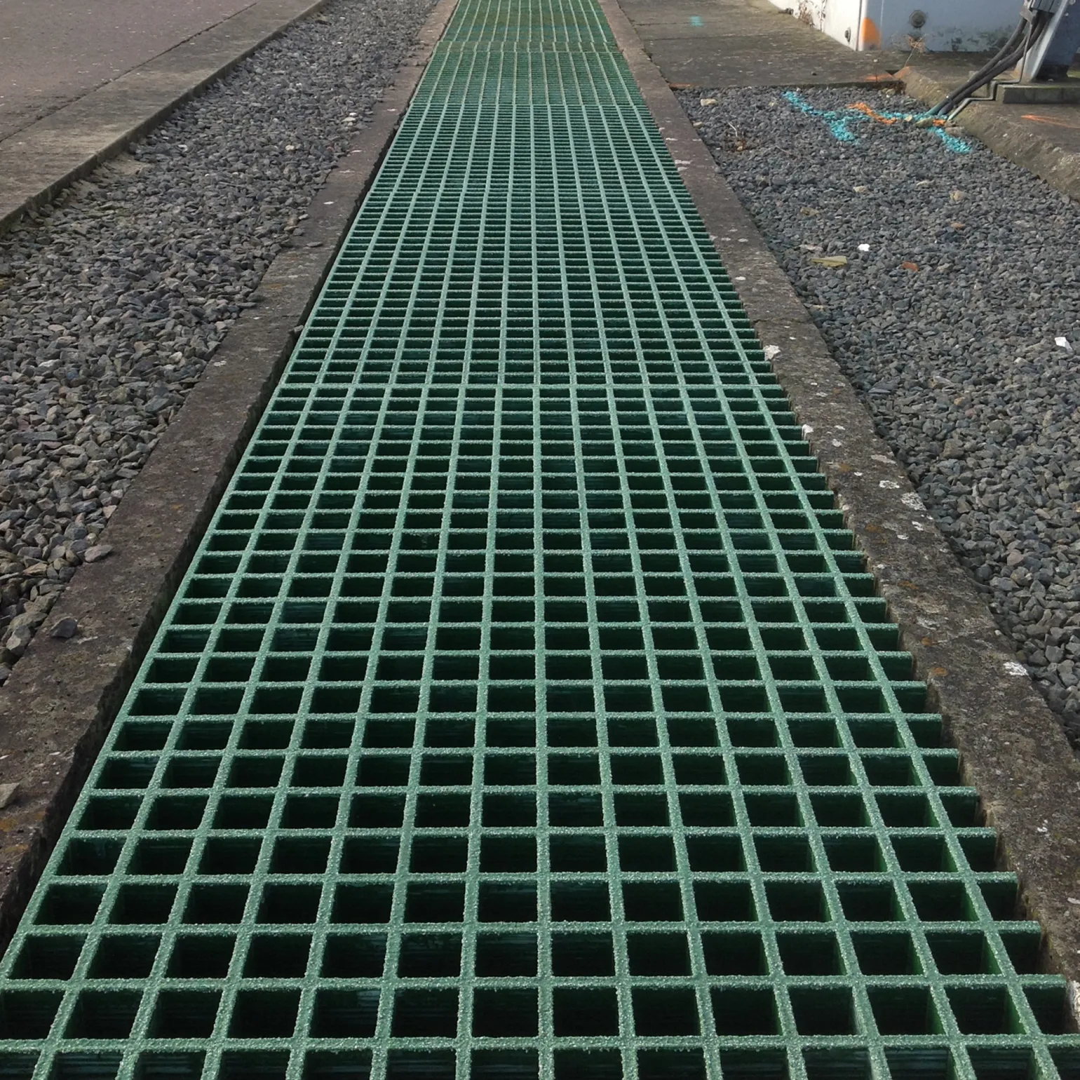 Cable Access & Protection
In substations and battery storage sites, our Cable Troughs provide an innovative alternative to heavy precast concrete cable troughs. Comprising a 100% recycled plastic base and GRP cover, these troughs are light-in-weight for improved handling, helping improve installation efficiency while delivering safe, long-lasting cable access and protection.