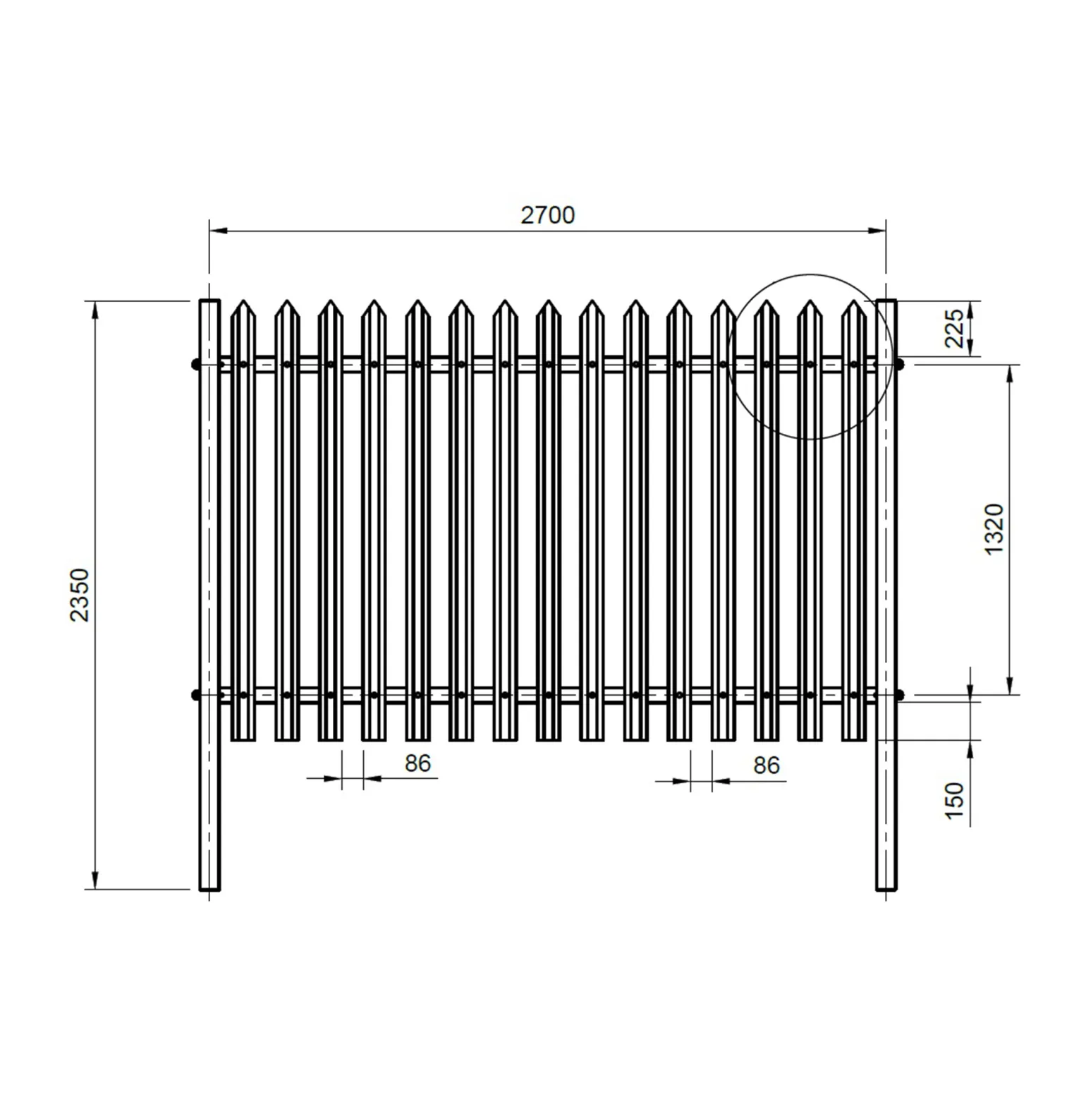 System Components


	Pales with Pointed Tops
	Horizontal Angle Rails
	I-Beam Support Posts
	Flat Connecting Plate (Fishplate)
	A2 Stainless Steel Fixings
	Base Fixing Bracket (for surface-mounting)
	Standard Gate Options


Contact our technical team on 0114 254 3220 to discuss your requirements.

Datasheet&nbsp; &nbsp; &nbsp;Contact Us